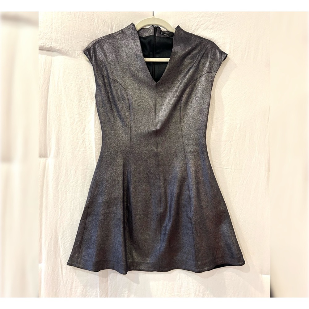 C LUCE SILVER METALLIC DRESS